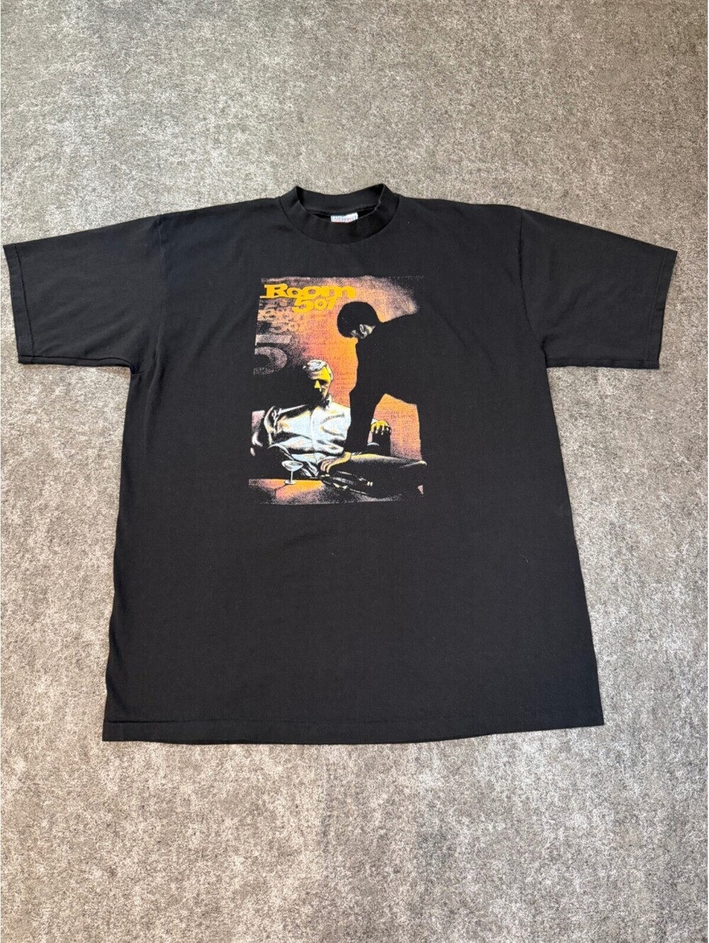 Vintage 90s Room 501 Computer Graphic T Shirt XL Single Stitch USA Black